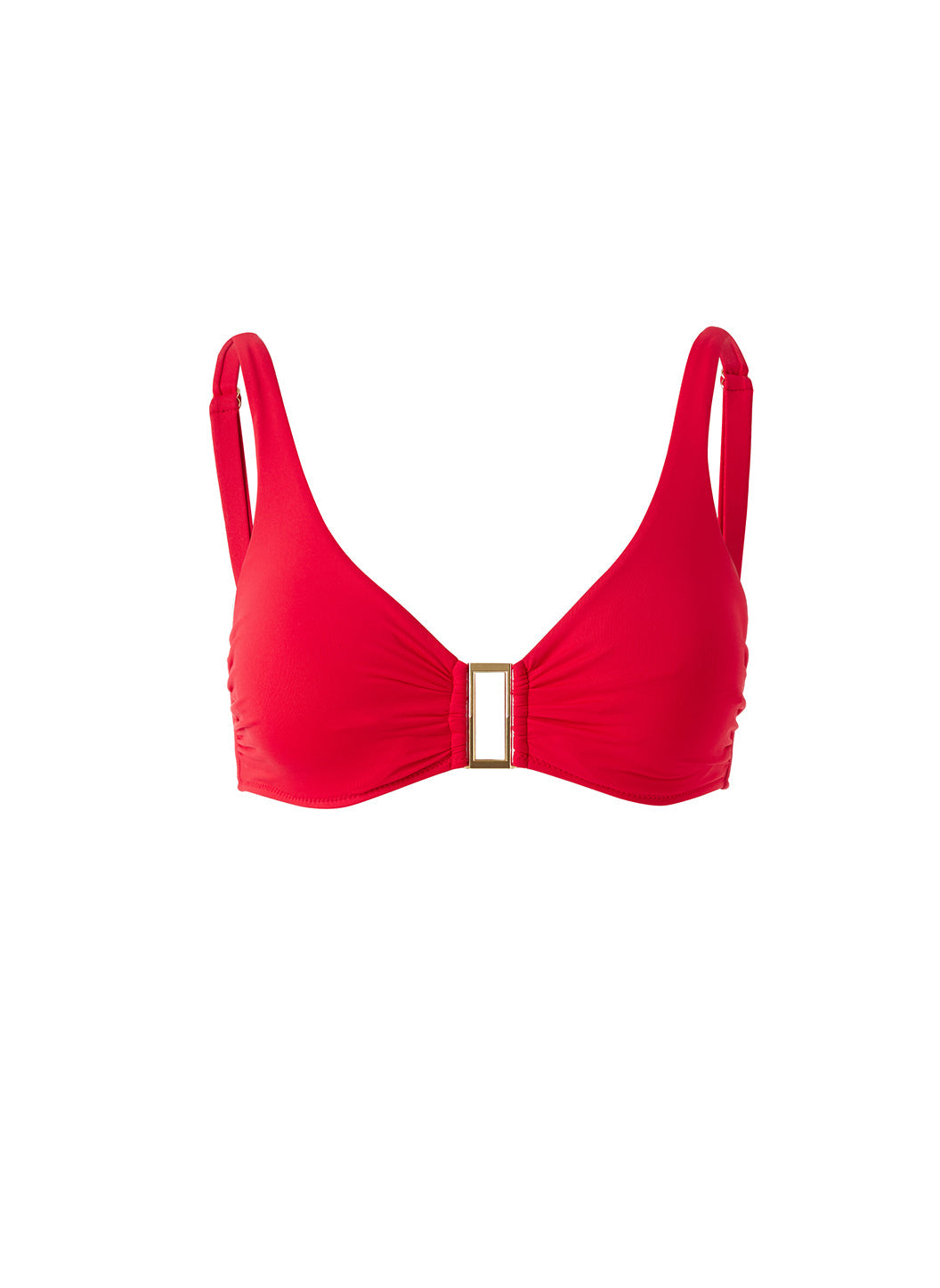 melissa odabash Bel Air Red Bikini Top