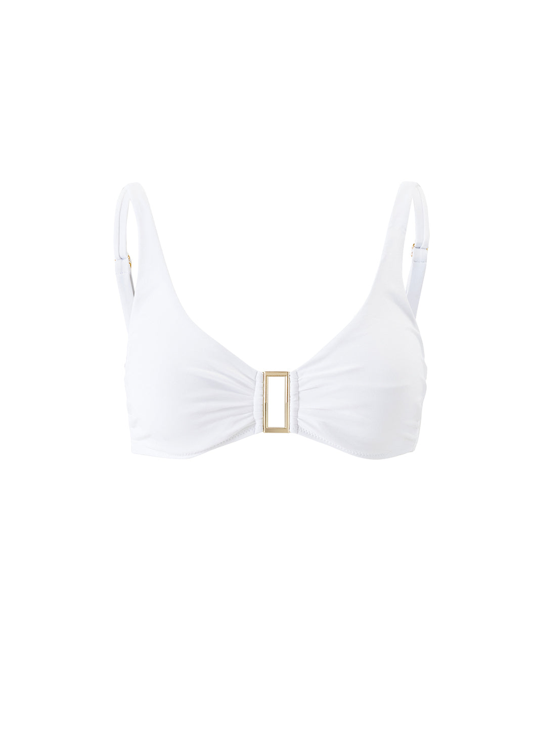 melissa odabash Bel Air White Bikini Top