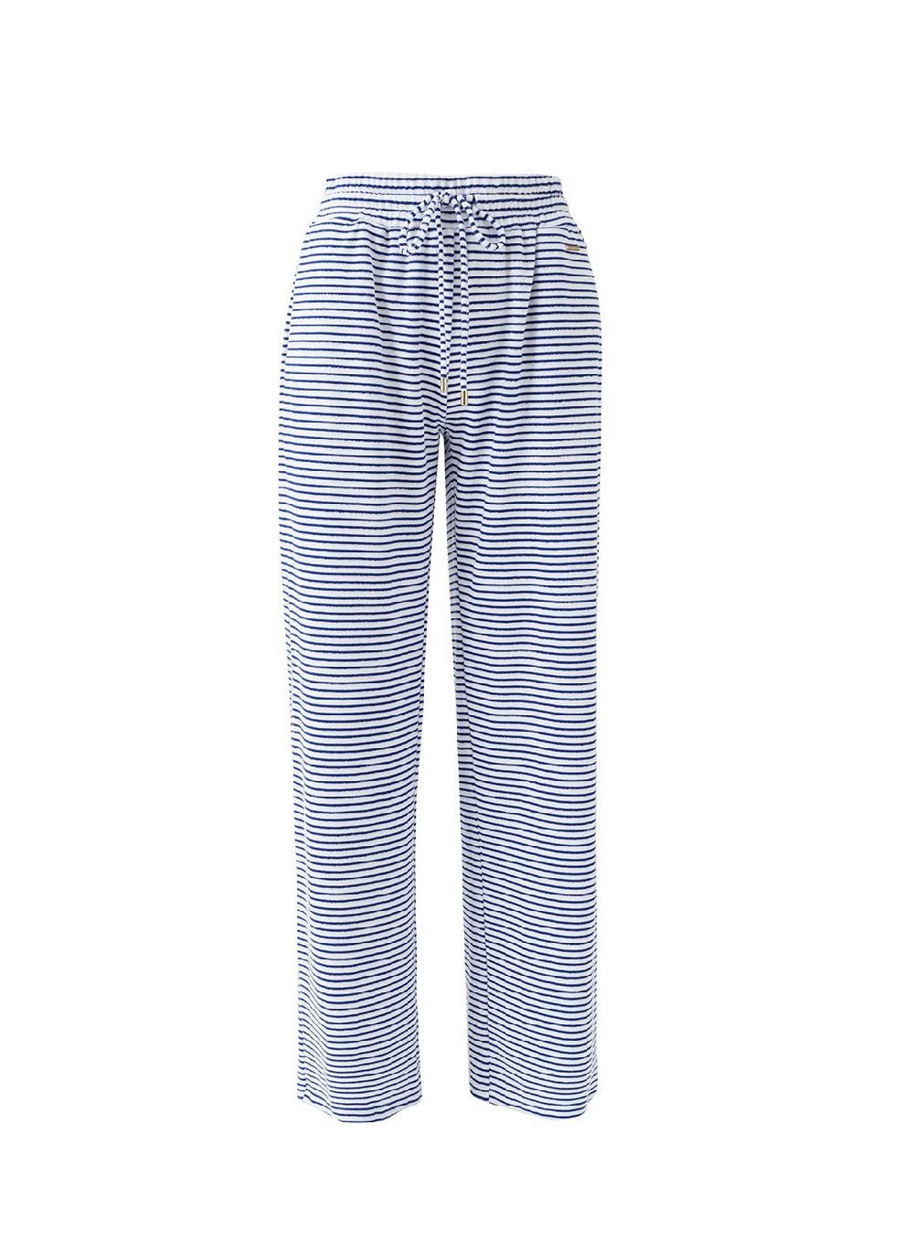 melissa odabash Betty Navy Stripe Trousers
