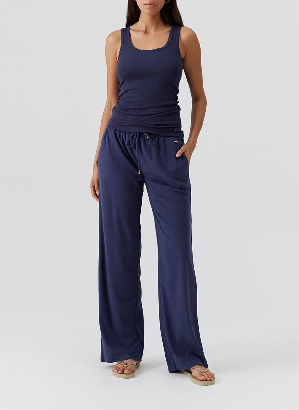 Melissa Odabash Betty Navy Trousers