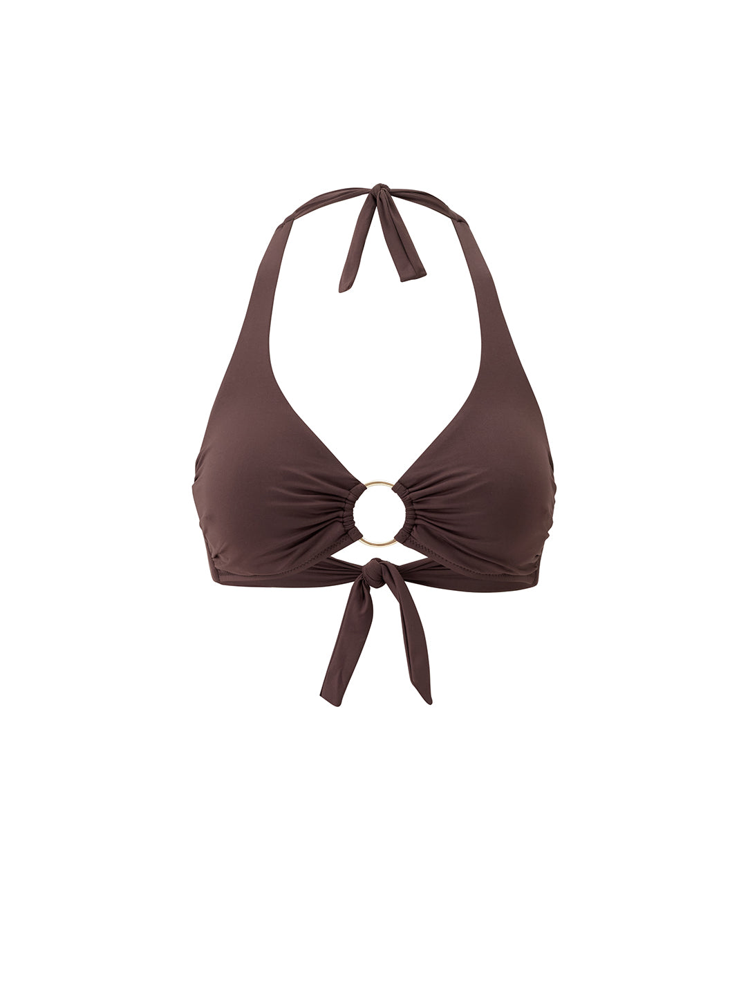 melissa odabash Brussels Brown Bikini Top