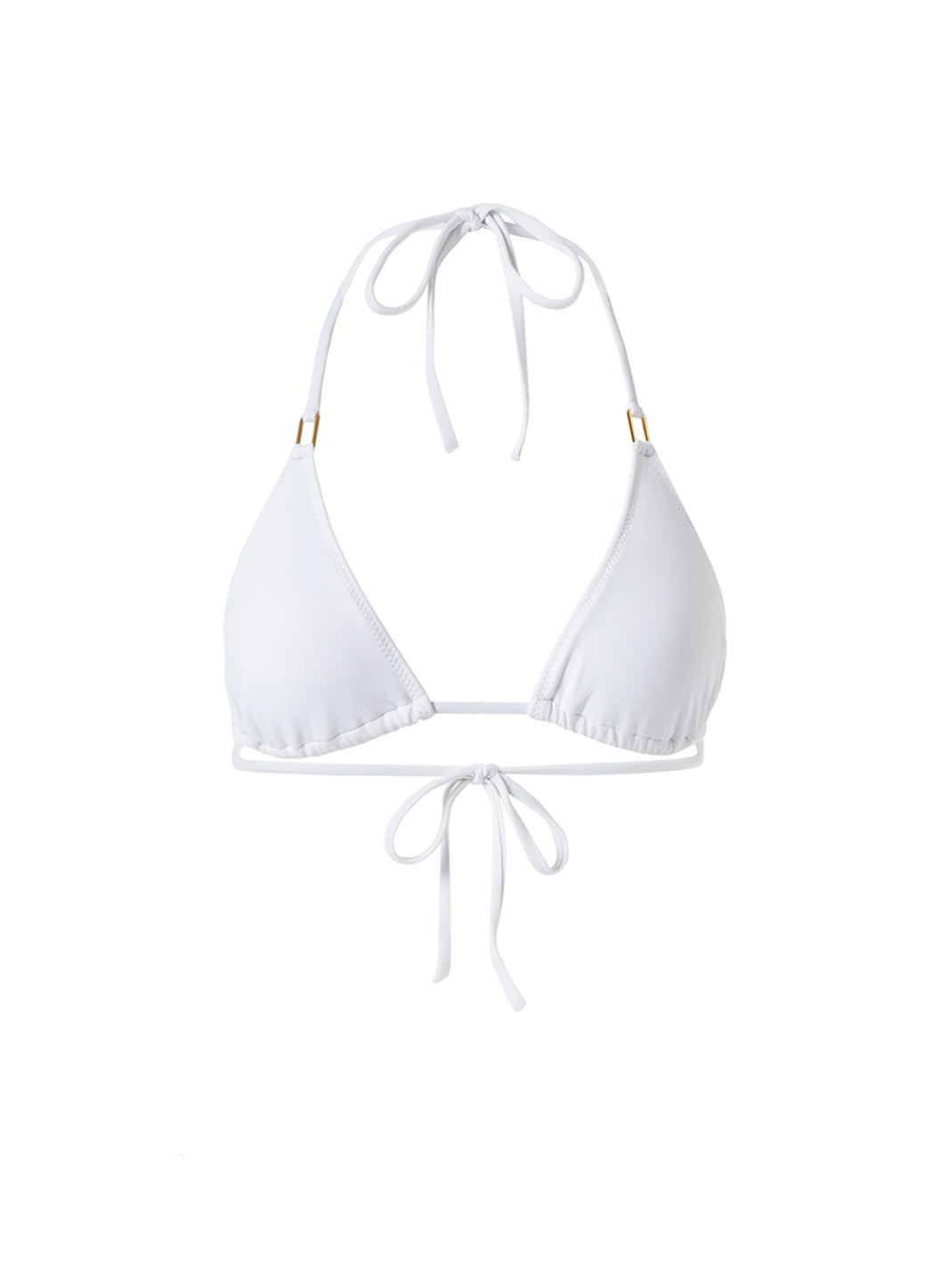 melissa odabash Cancun White Bikini Top