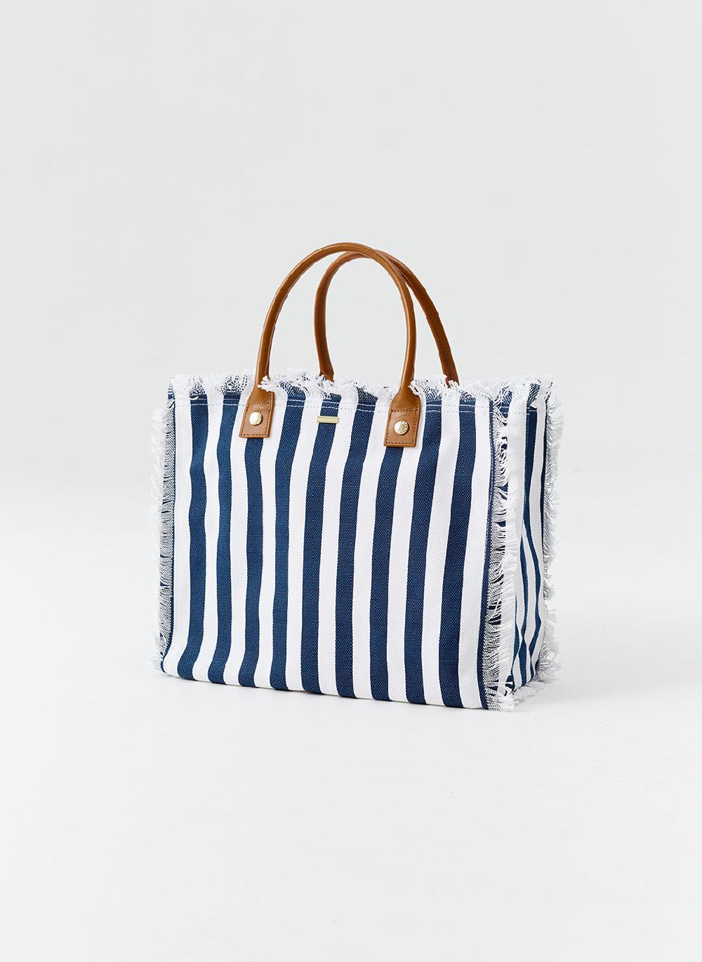 melissa odabash Cap Ferrat Navy Nautical Tote