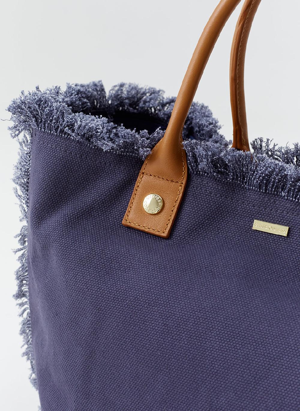 Melissa Odabash Cap Ferrat Navy Tote