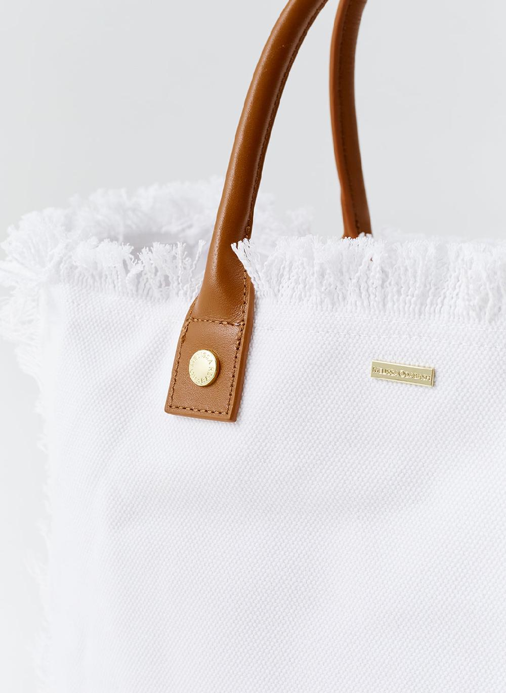 Melissa Odabash Cap Ferrat White Tote