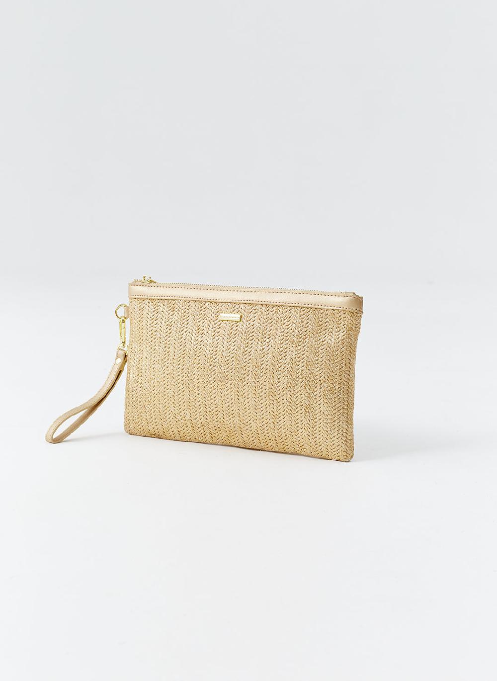 melissa odabash Capri Gold Clutch