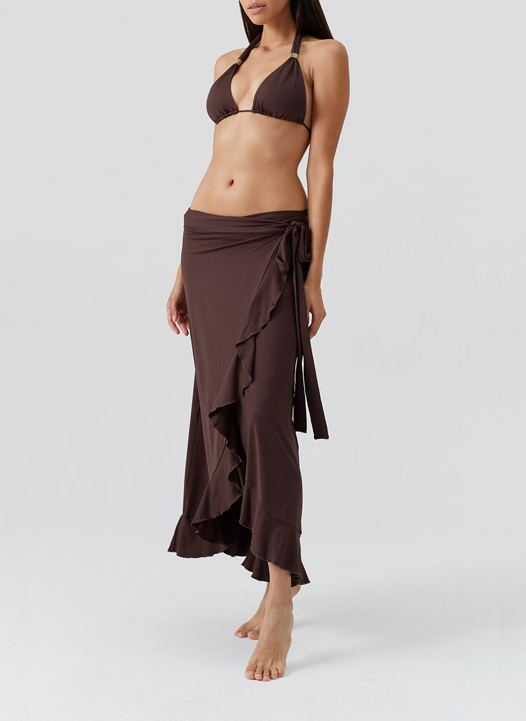 Melissa Odabash Cassidy Brown Skirt