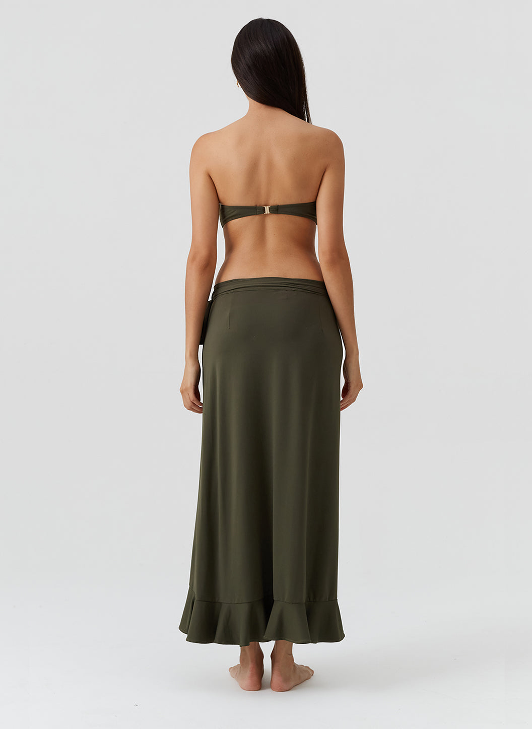 Melissa Odabash Cassidy Olive Skirt