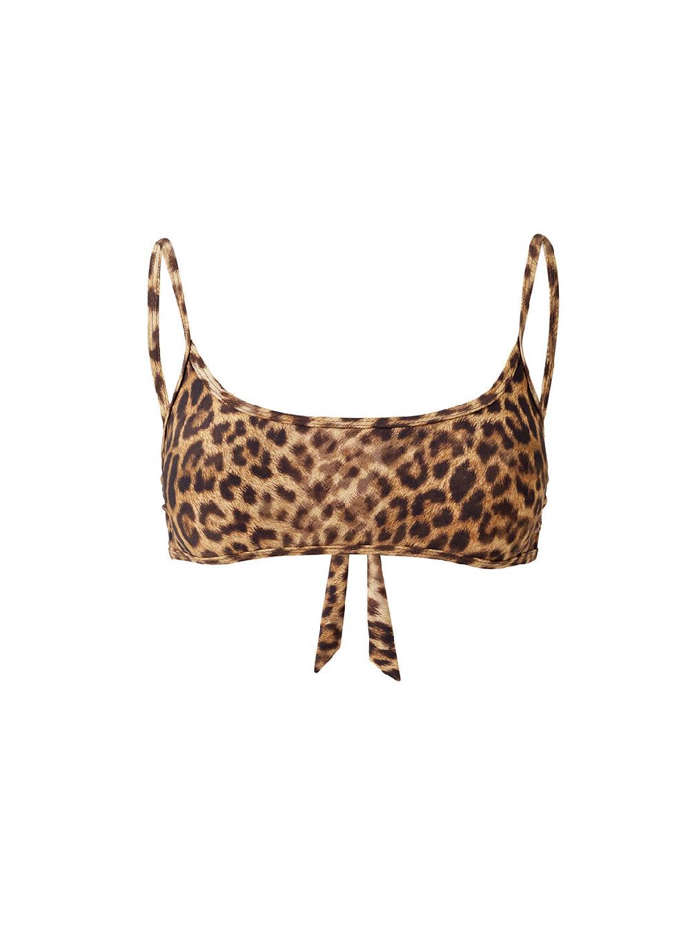 melissa odabash Cassis Cheetah Bikini Top