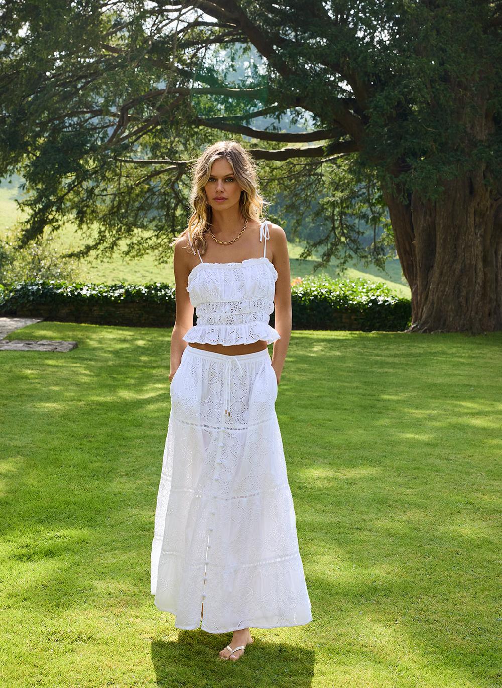 Melissa Odabash Cinzia White Skirt
