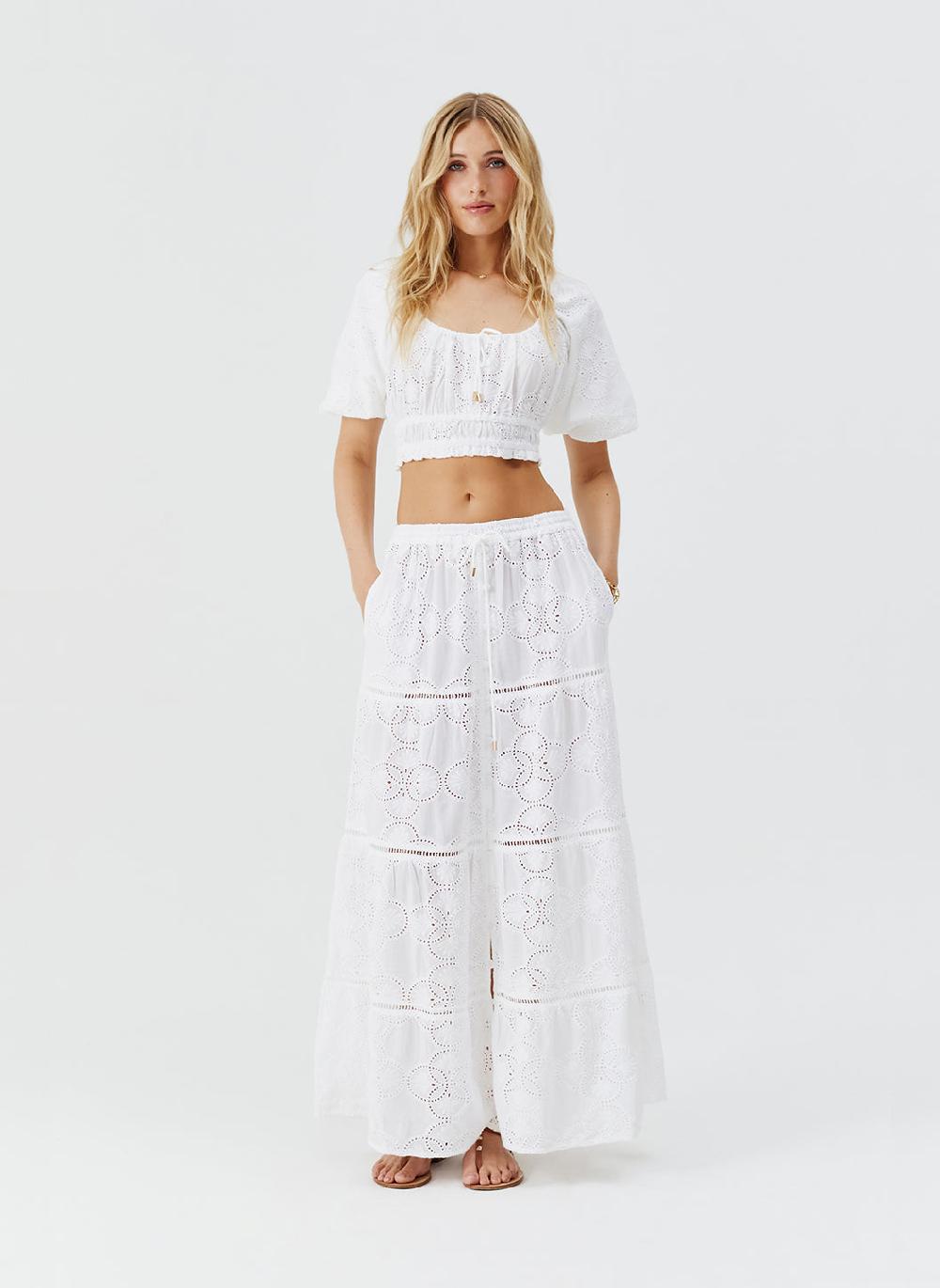 Melissa Odabash Cinzia White Skirt
