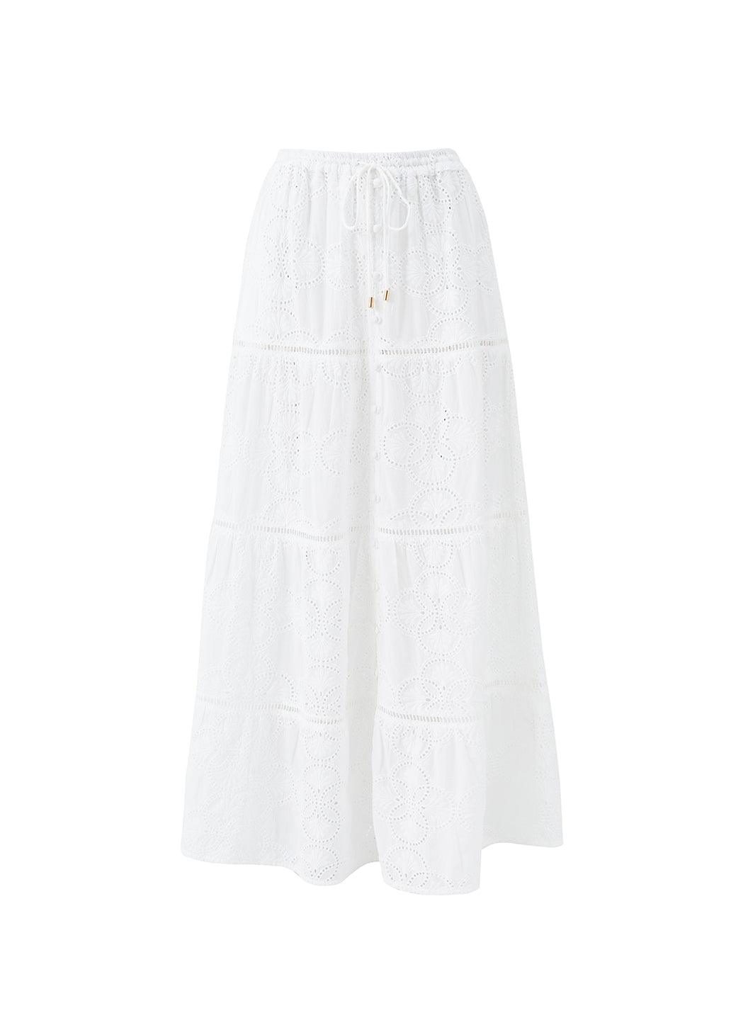 melissa odabash Cinzia White Skirt