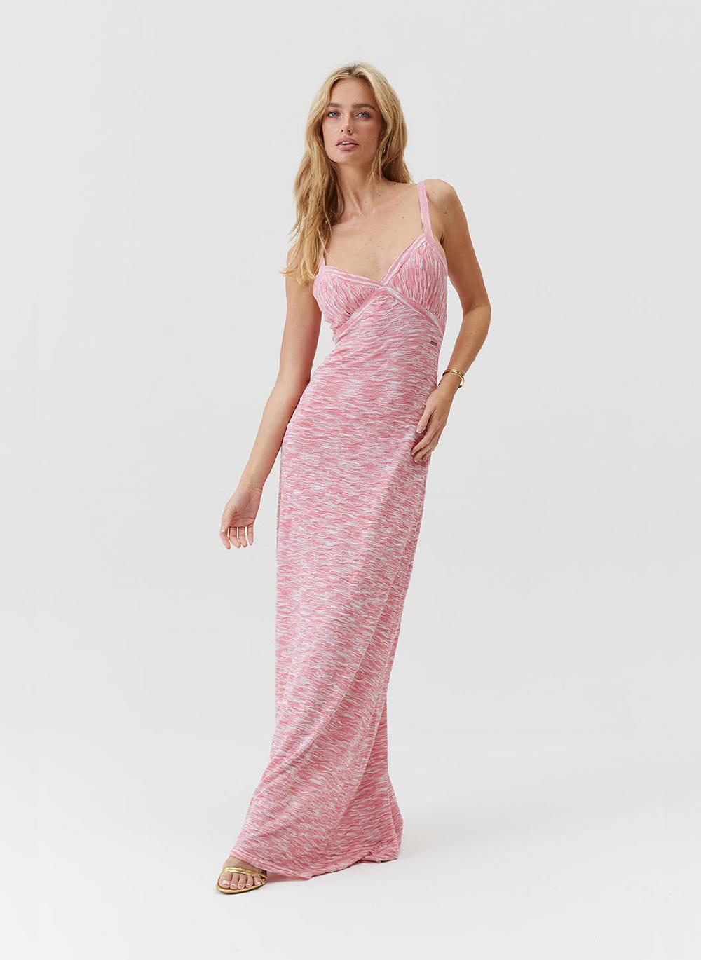 Melissa Odabash Colada Pink Melange Dress