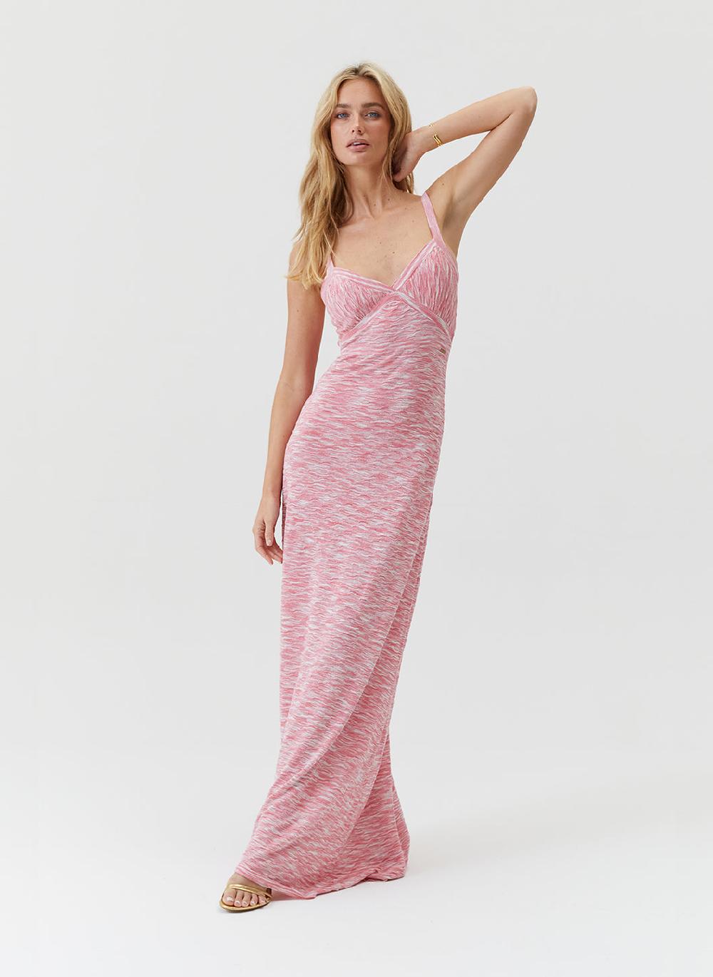Melissa Odabash Colada Pink Melange Dress