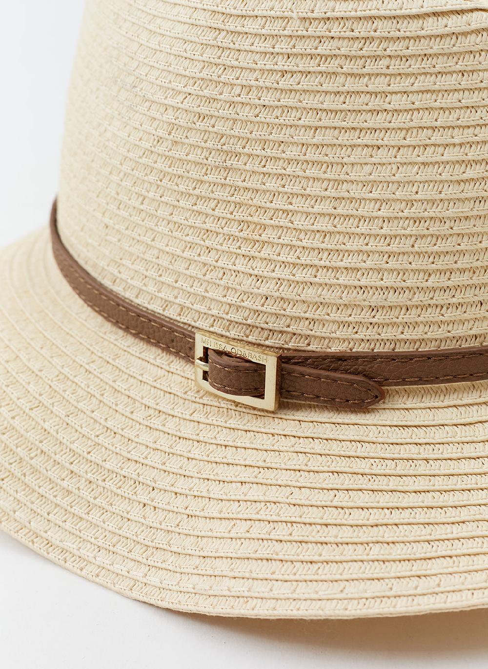 Melissa Odabash Fedora Cream/Tan Hat