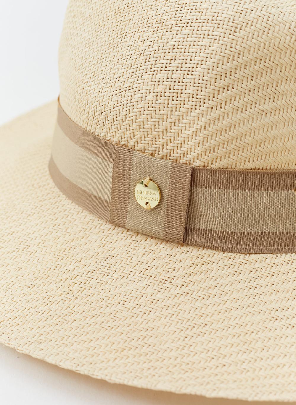 Melissa Odabash Gigi Cream/Tan Hat