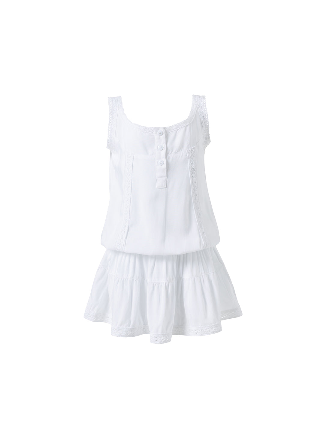 melissa odabash Girls Jaz White Dress