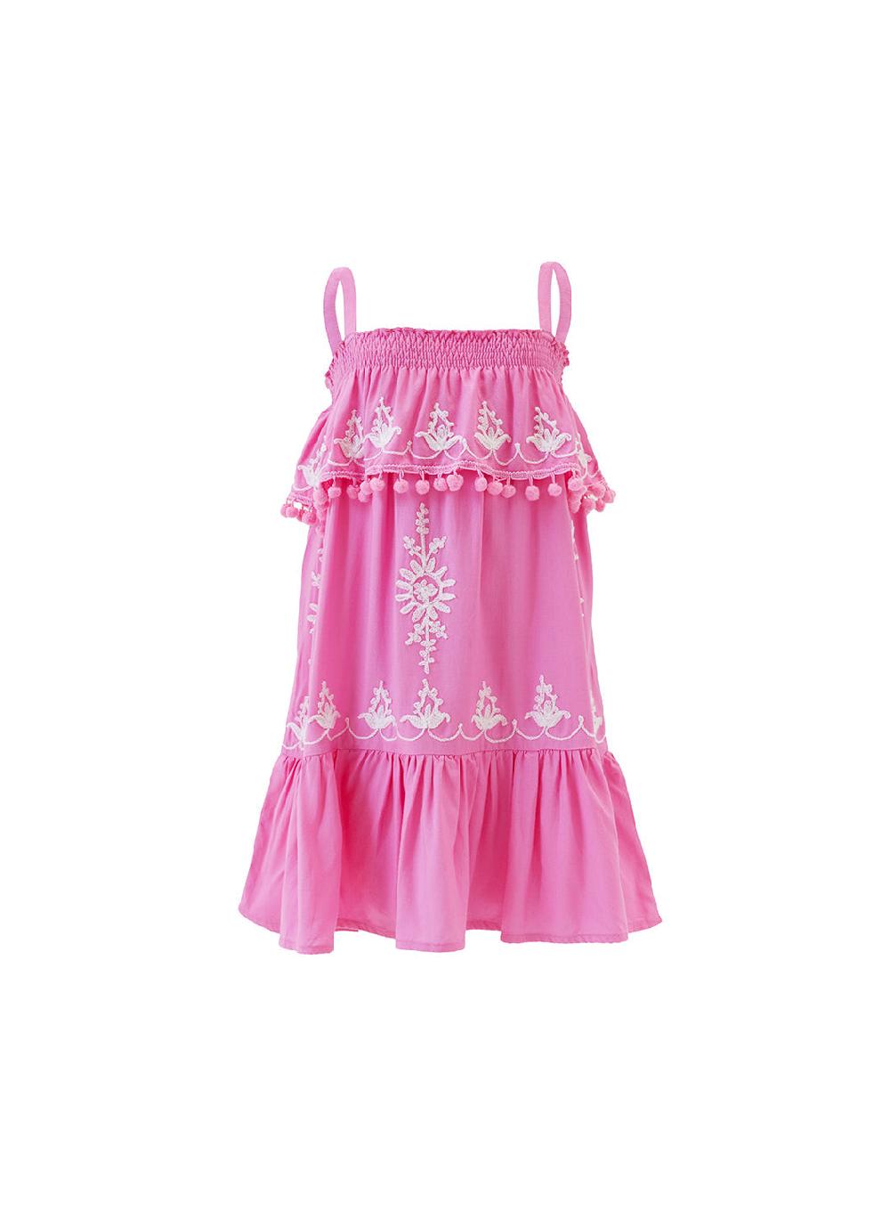 melissa odabash Girls Leonie Pink Dress