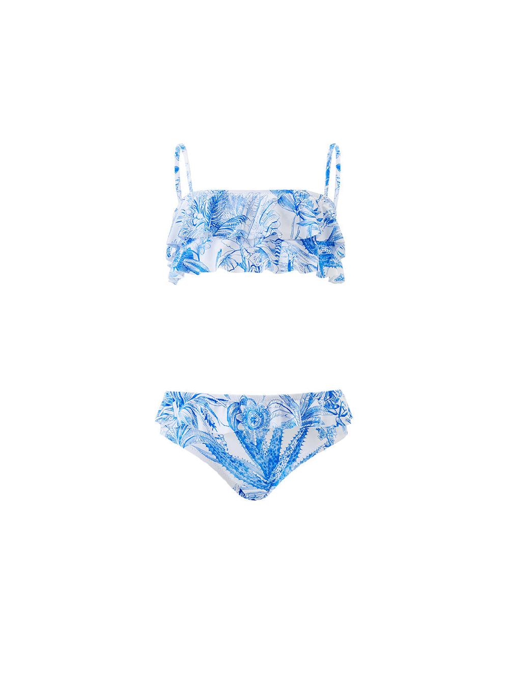 melissa odabash Girls Noemi Blue Tropical Bikini