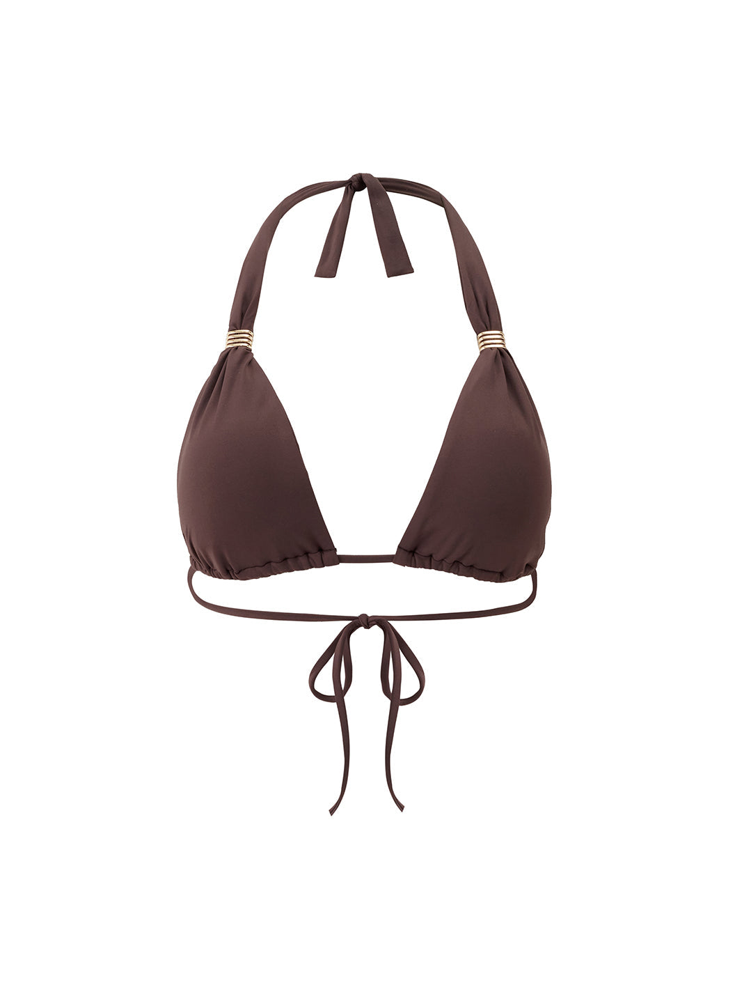 melissa odabash Grenada Brown Bikini Top