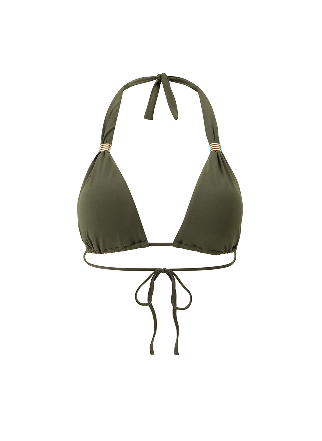 melissa odabash Grenada Olive Bikini Top