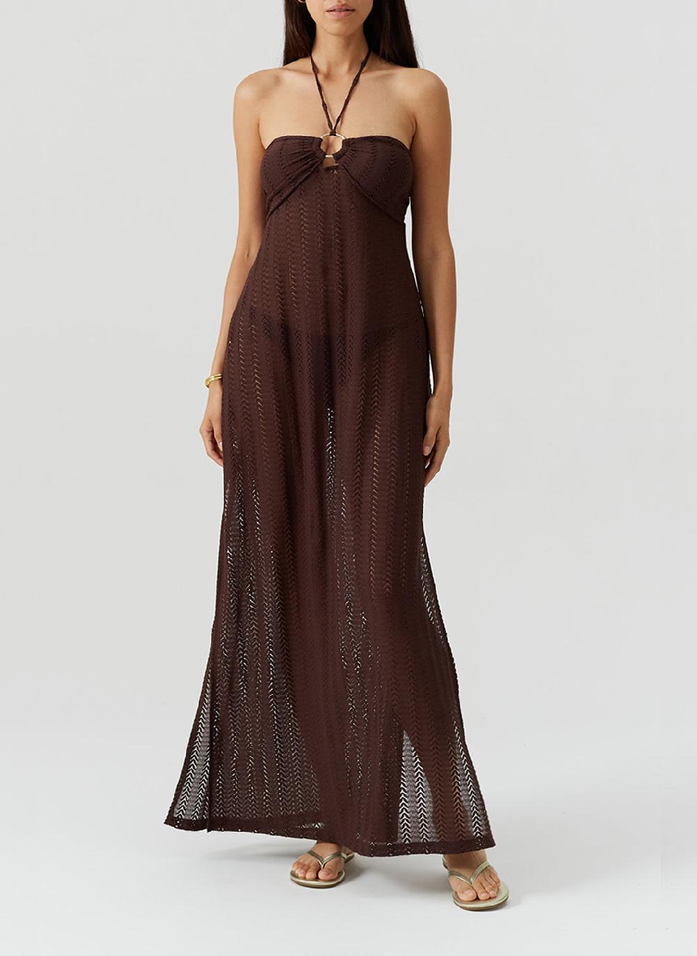 Melissa Odabash Harriet Brown Dress