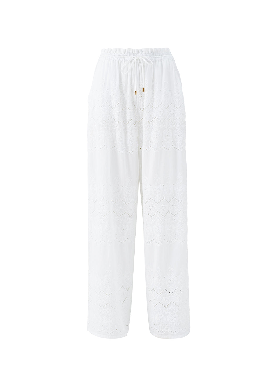 melissa odabash Immy White Trousers