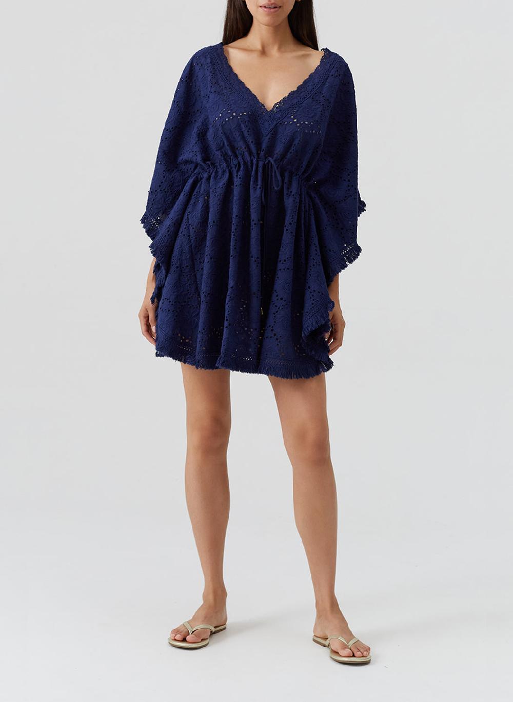 Melissa Odabash Ivy Navy Kaftan