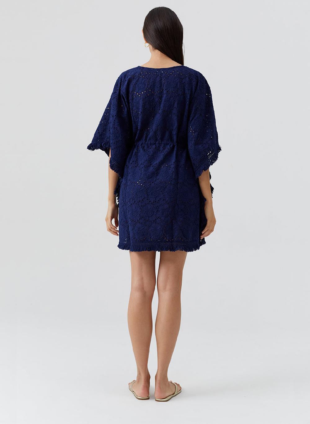 Melissa Odabash Ivy Navy Kaftan