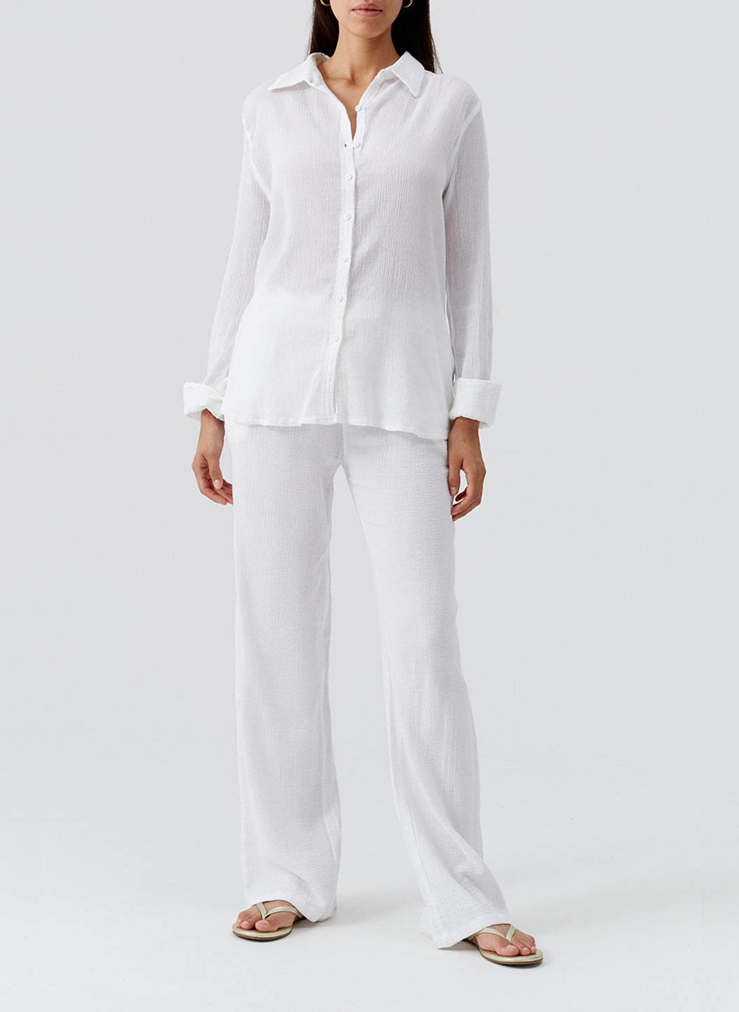 Melissa Odabash Krissy White Trousers