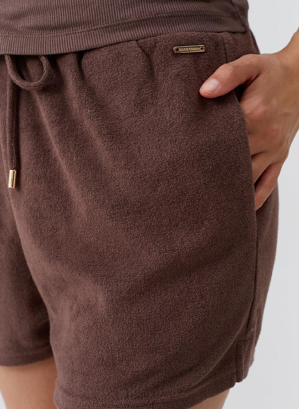 Melissa Odabash Laura Coffee Shorts