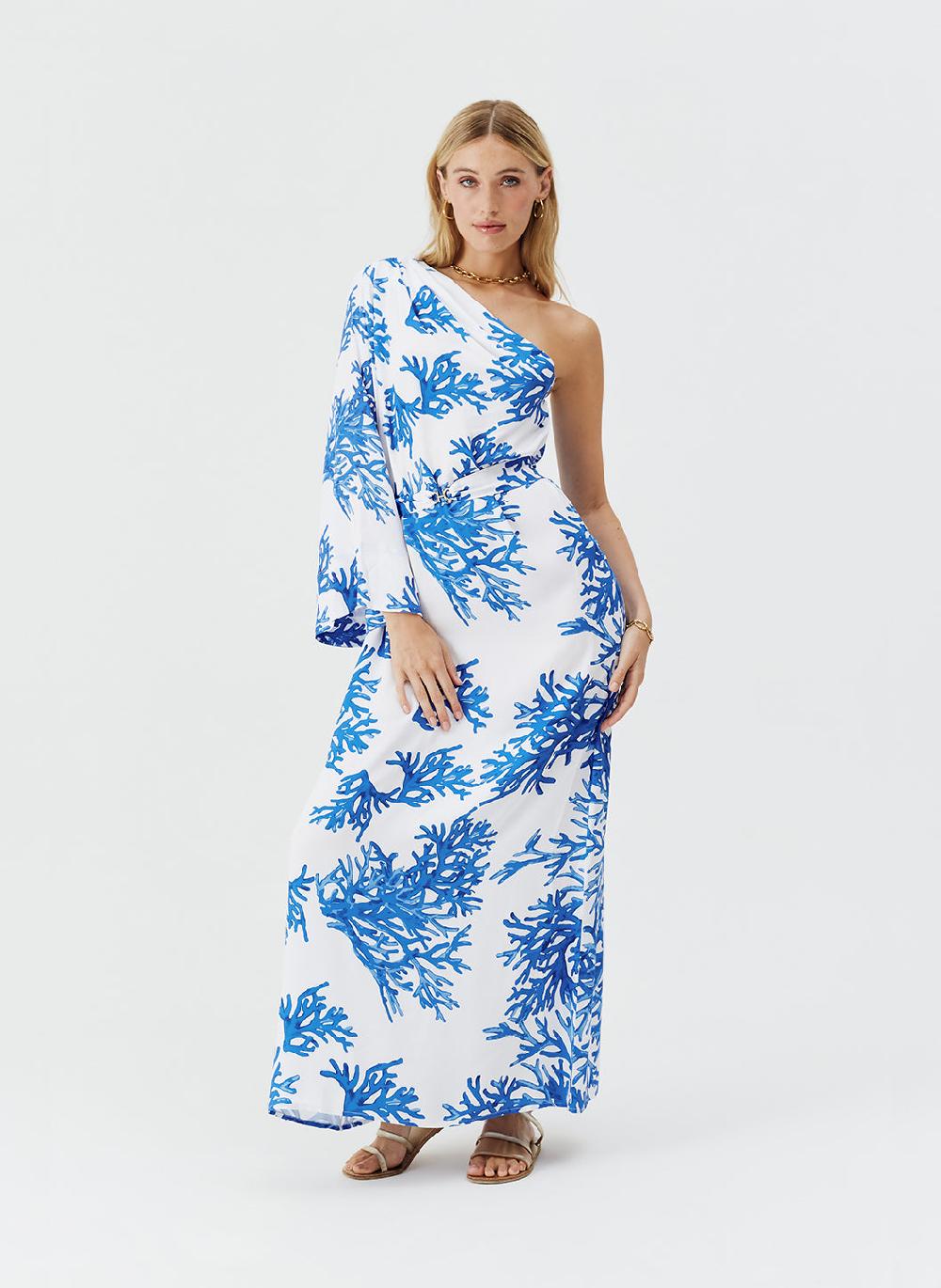 Melissa Odabash Lauren Blue Coral Dress