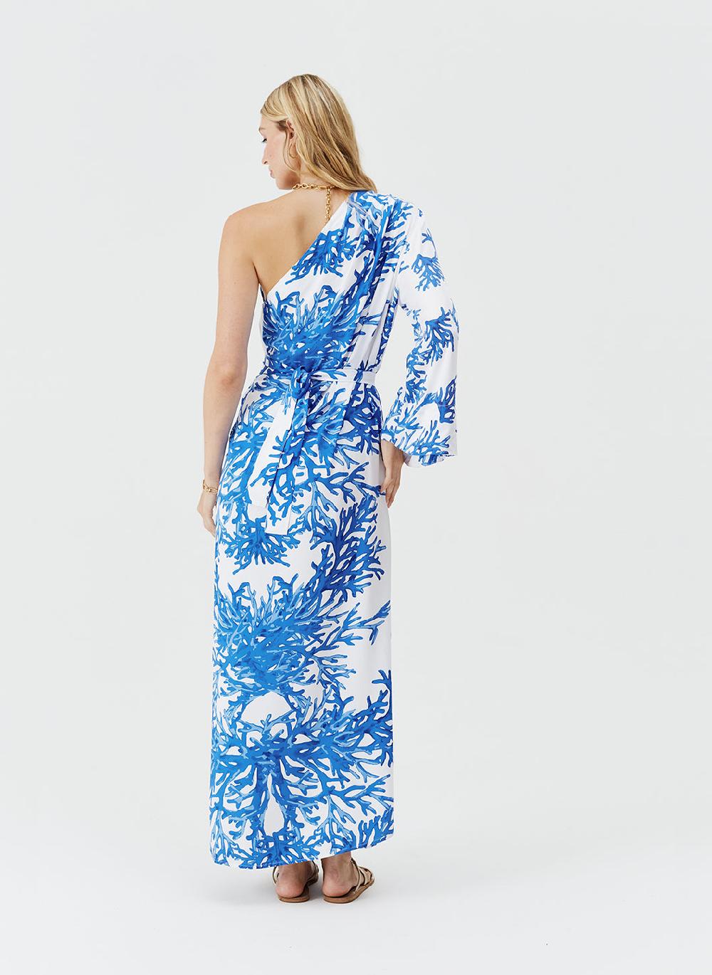 Melissa Odabash Lauren Blue Coral Dress