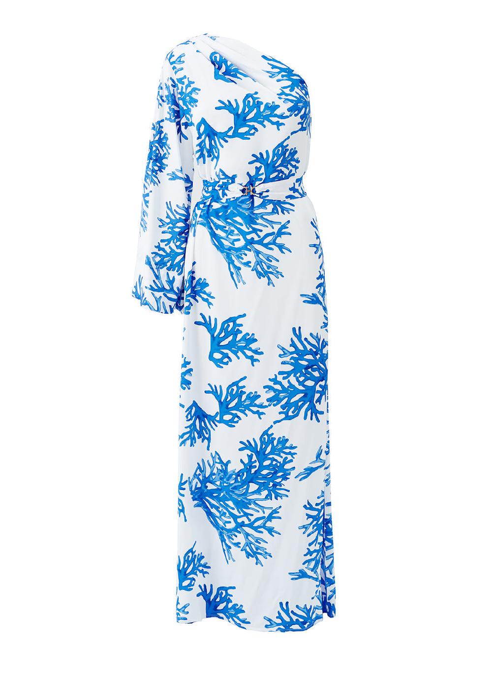 melissa odabash Lauren Blue Coral Dress