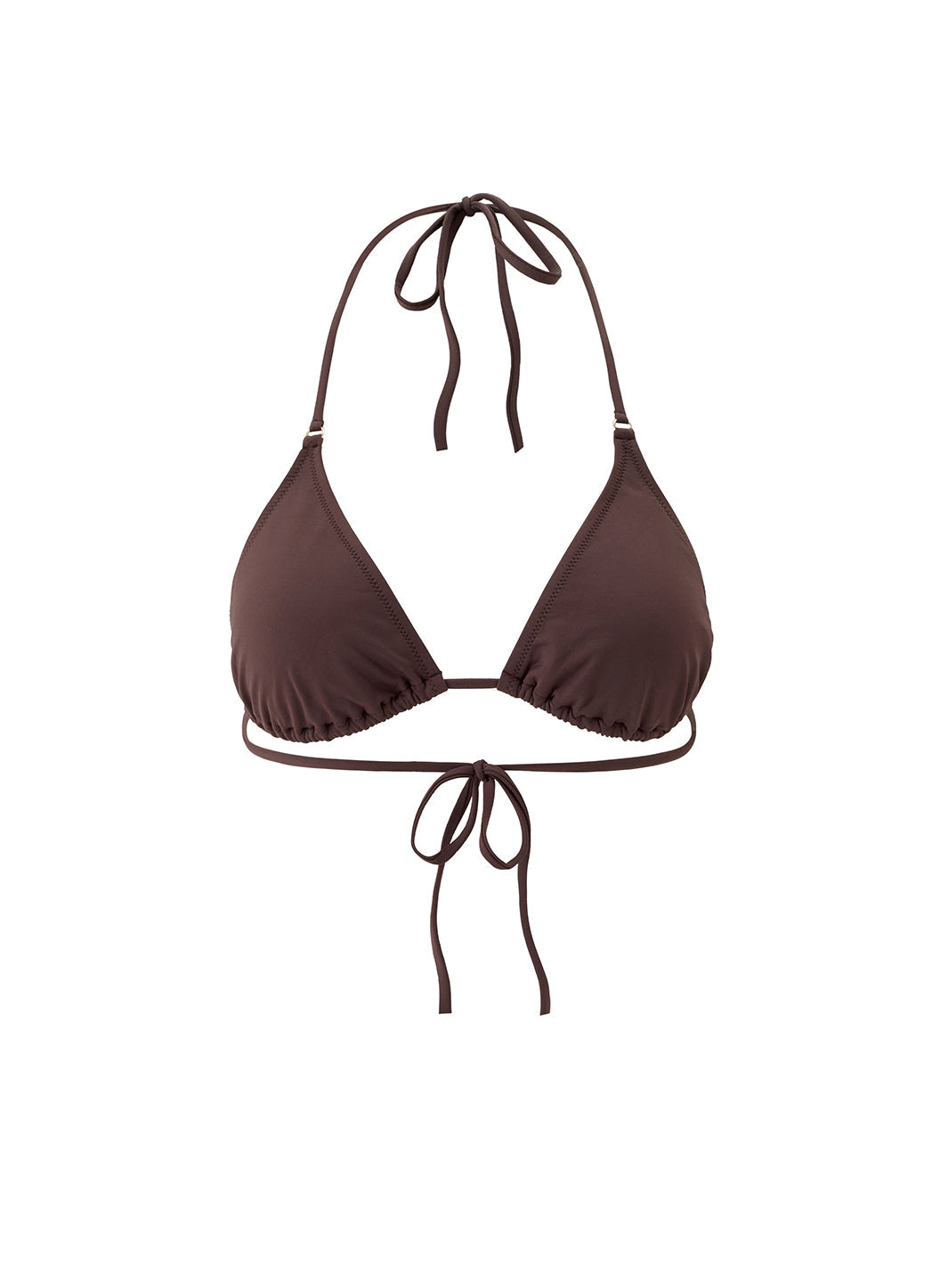 melissa odabash Malibu Brown Bikini Top