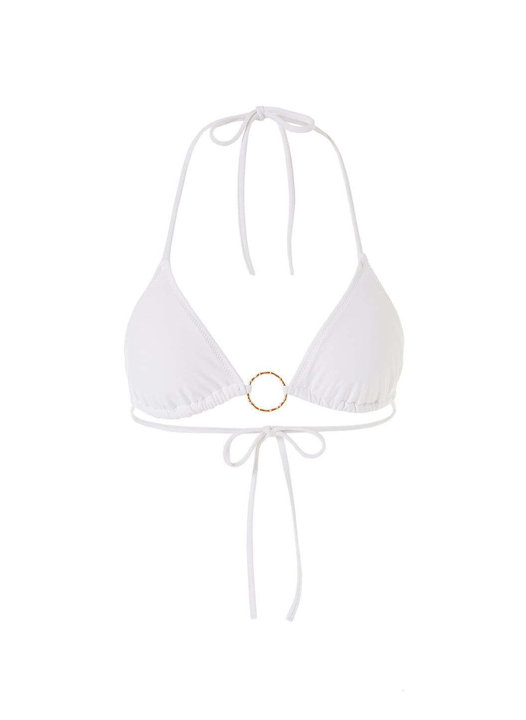 melissa odabash Miami White Bikini Top
