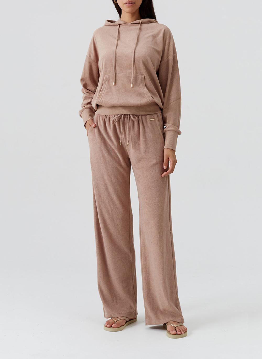 Melissa Odabash Nora Almond Hoodie