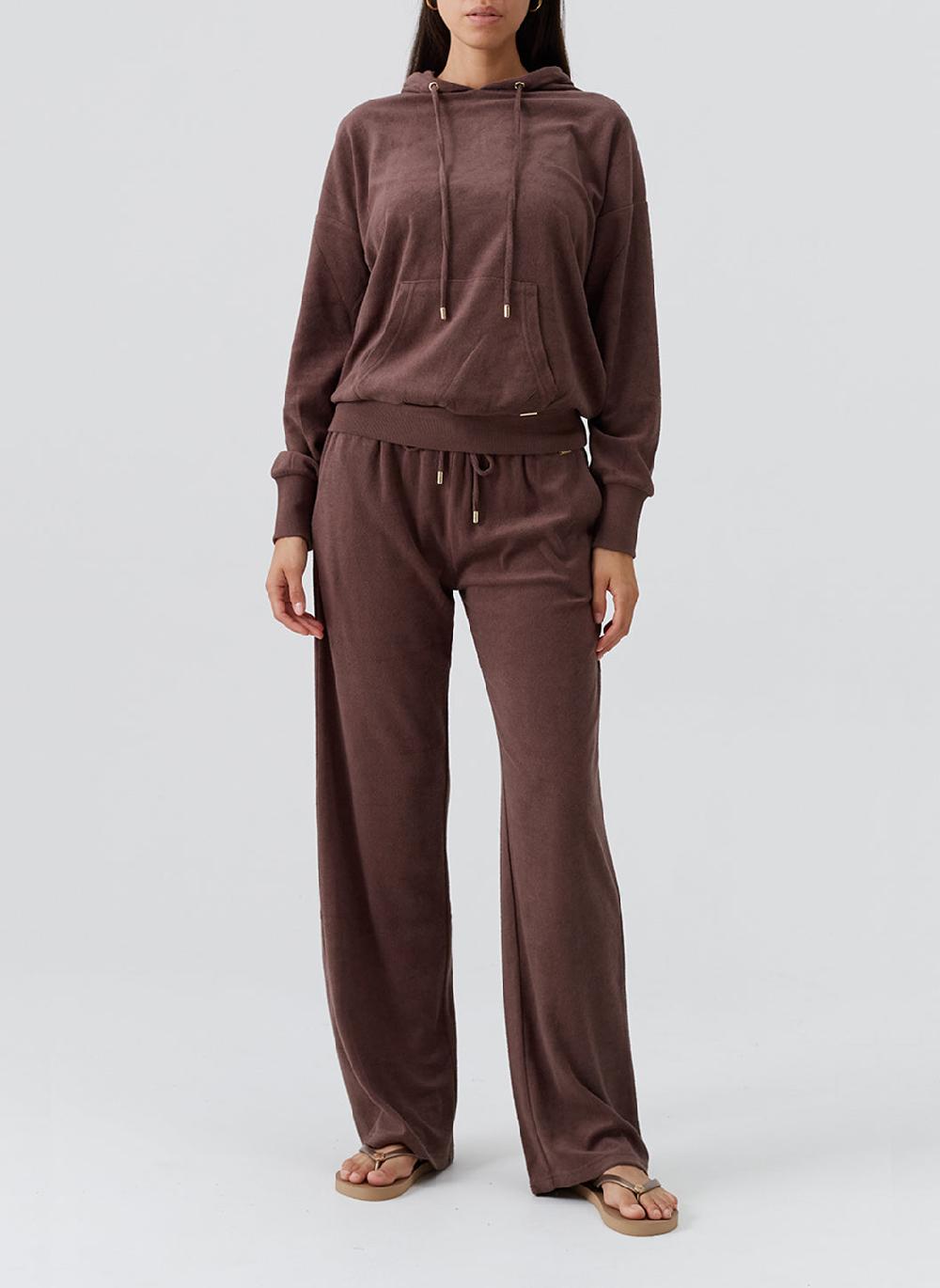 Melissa Odabash Nora Coffee Hoodie