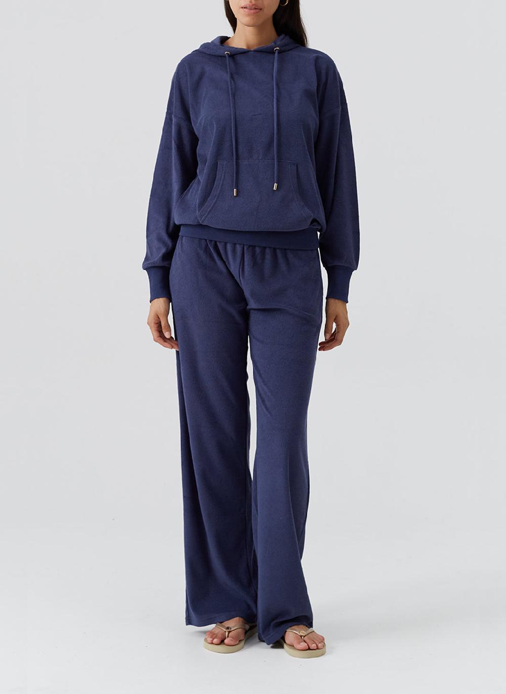 Melissa Odabash Nora Navy Hoodie