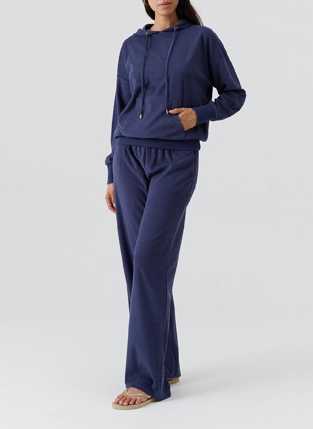 Melissa Odabash Nora Navy Hoodie