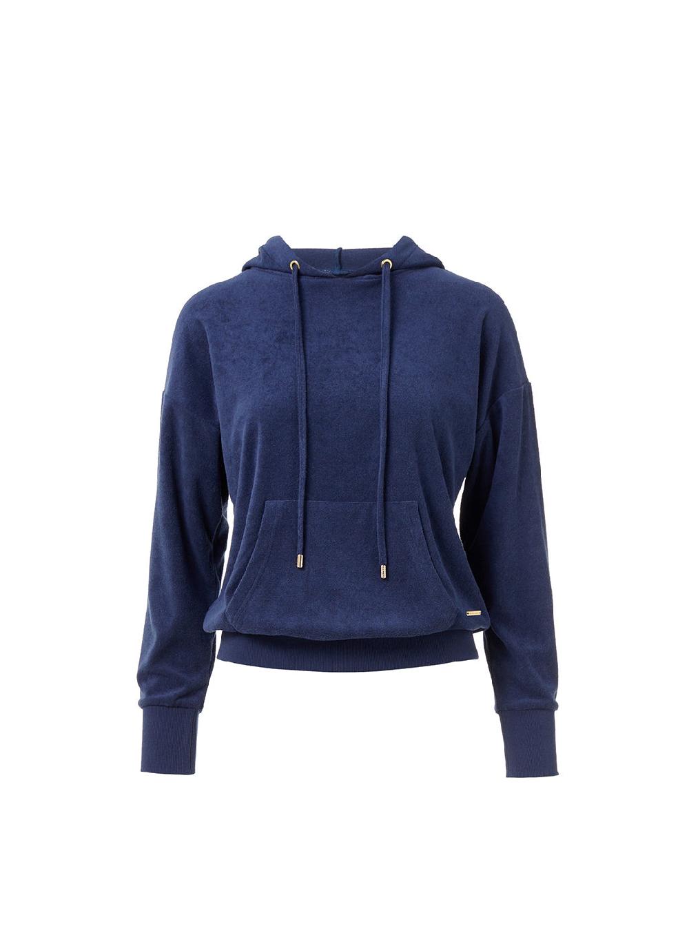 melissa odabash Nora Navy Hoodie