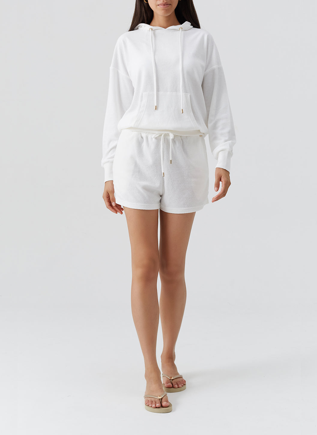Melissa Odabash Nora White Hoodie