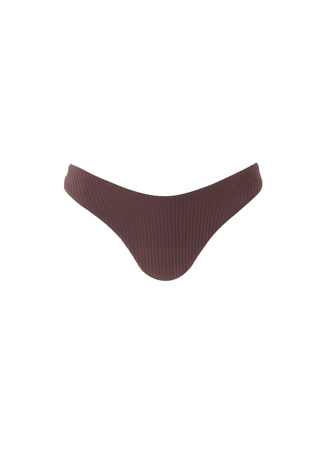melissa odabash Noto Brown Ribbed Bikini Bottom
