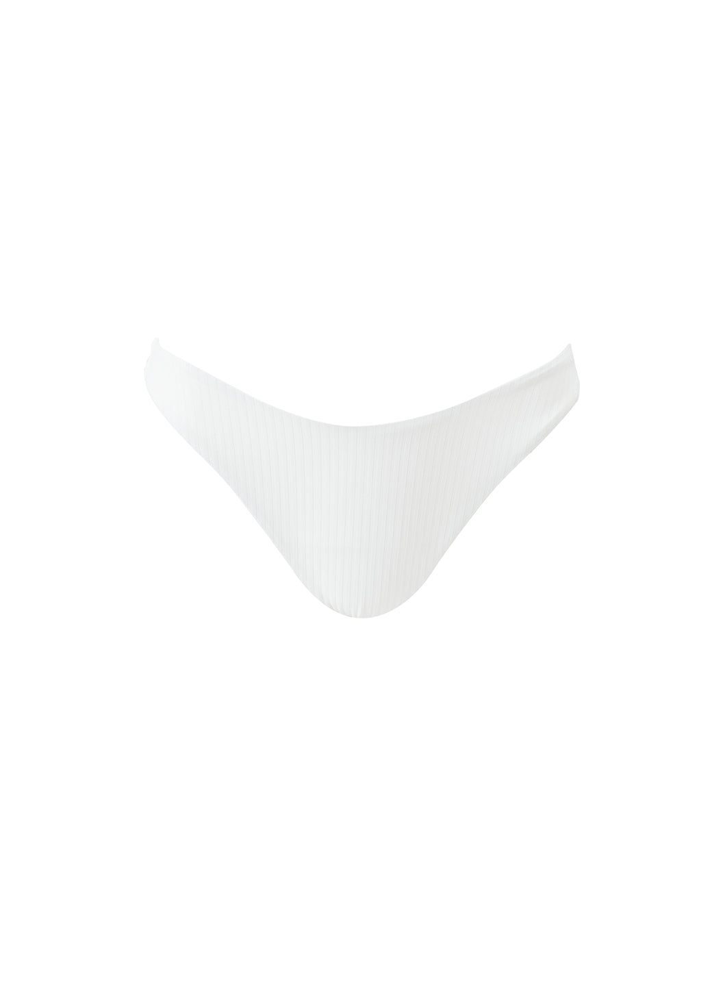 melissa odabash Noto Cream Ribbed Bikini Bottom