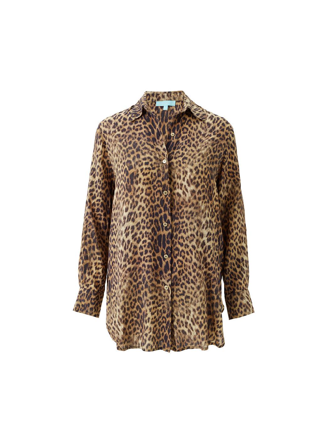 melissa odabash Paige Cheetah Shirt