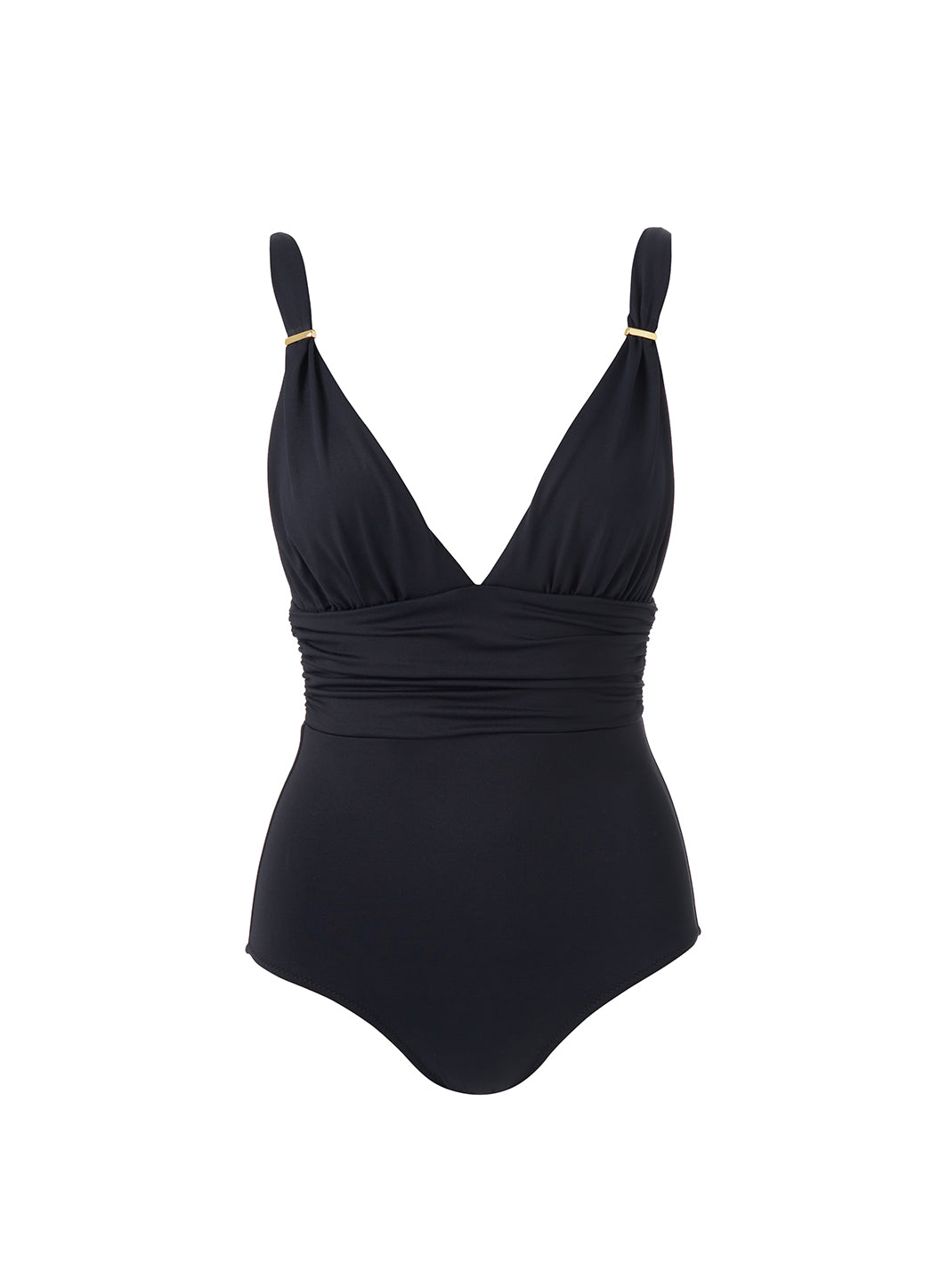 melissa odabash Panarea Black Swimsuit