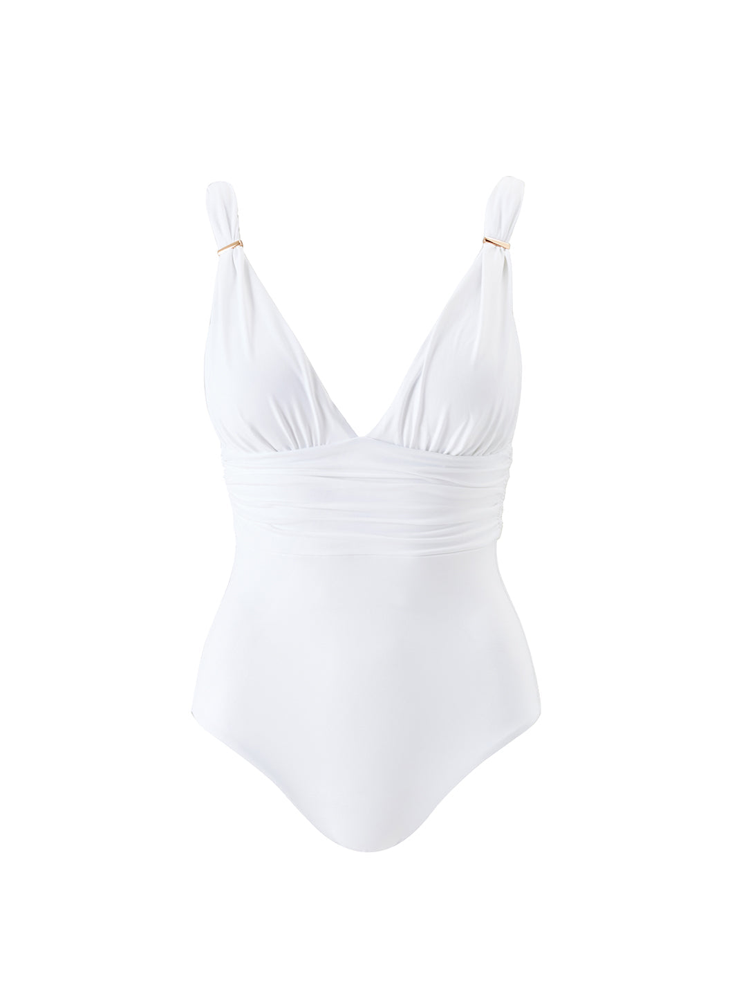 melissa odabash Panarea White Swimsuit