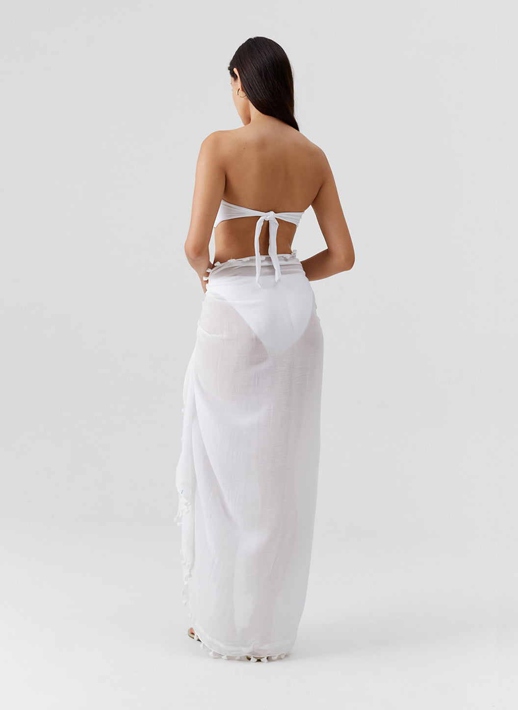 Melissa Odabash Pareo White