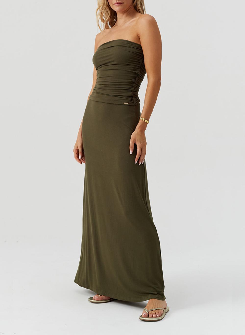 Melissa Odabash Rae Olive Dress