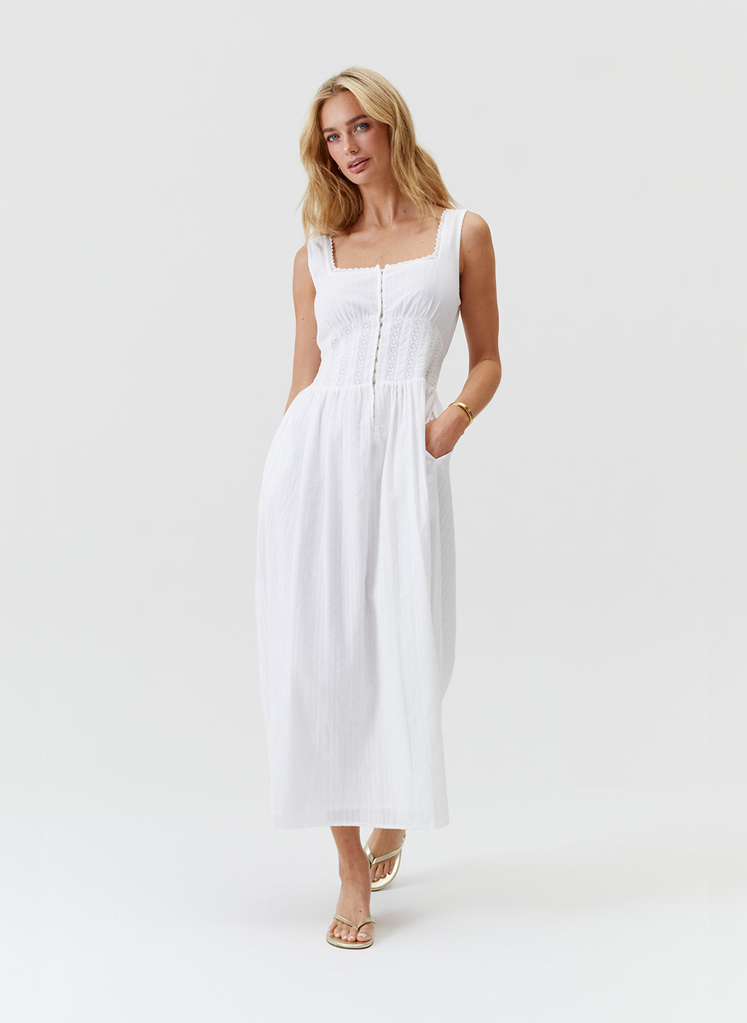 Melissa Odabash Tammy White Dress
